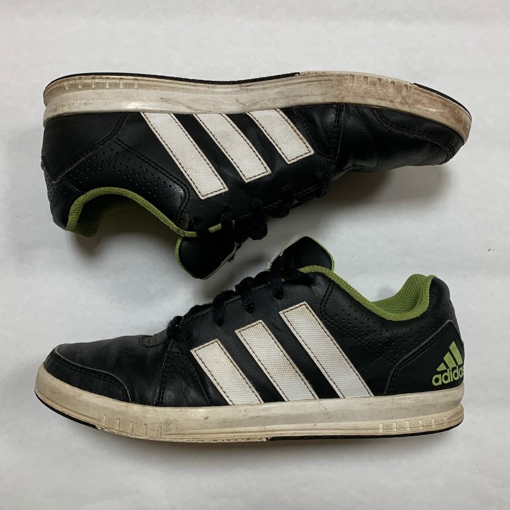 Adidas Grand Court Alpha Leather Shoes Sneakers Men’s 5 Black Green Samba Style